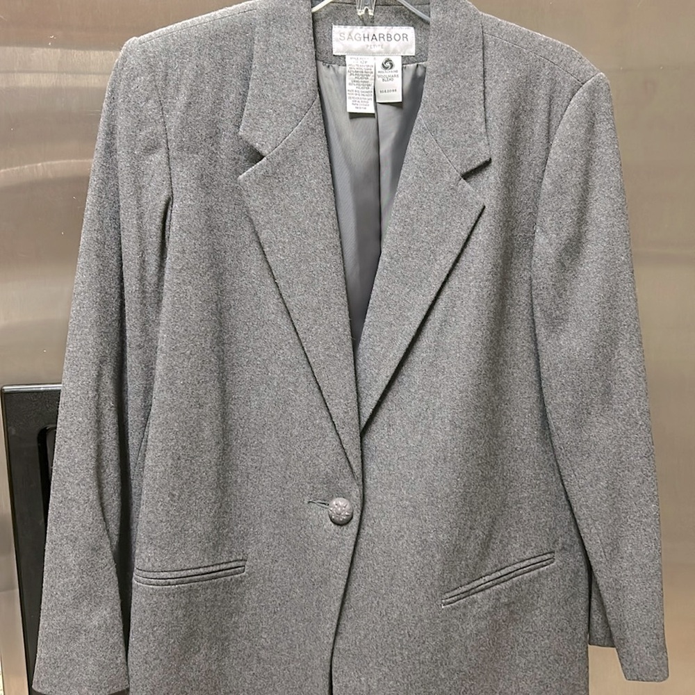 SAGHARBOR Petite Woolmark Blend coat